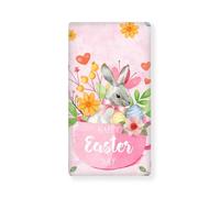 Odot 130x70cm Felices Pascuas Sábana Bajera Cuna Bebe, Sabanas Carrito Bebe Sábana Bajera Capazo Sabanas Minicuna Bebe Suave Sábana Bajera Ajustable para Niña y Niño (Conejito lindo)