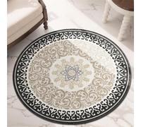 Odot Alfombra para Silla de Escritorio Redonda, Estilo Retro Alfombra Protectora Suelo Silla Ruedas Antideslizante Gaming, Tapete de Protección de Oficina para Suelos (Estilo nórdico 1,140cm)