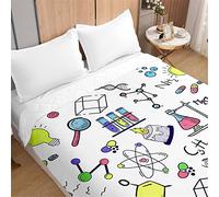 Odot Colcha Bouti Cama 90/150 Verano, Fórmula Estampado Cubrecama Acolchada Multiusos Suave Microfibra 3D Colchas de Individual o Matrimonio Primavera Edredón Ligero (180x220cm,Llama Blanca)