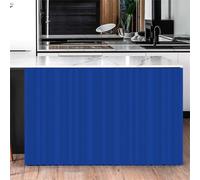 Odot Cortinas Cocina Cortas Color Sólido, Gabinete de Zapatos Debajo del Fregadero Cortina Cocina, Moderno No Poroso Sombreado Cortina Cocina Puerta para Salón Dormitorio (Azul Lago,100x70cm)