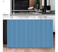 Odot Cortinas Cocina Cortas Color Sólido, Gabinete de Zapatos y Debajo del Fregadero Cortina Cocina, Moderno No Poroso Sombreado Cortina Cocina Puerta, para Salón Dormitorio (Azul,100x70cm)