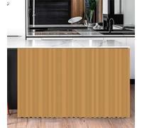 Odot Cortinas Cocina Cortas Color Sólido, Gabinete de Zapatos y Debajo del Fregadero Cortina Cocina, Moderno No Poroso Sombreado Cortina Cocina Puerta, para Salón Dormitorio (Caqui,80x140cm)