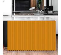 Odot Cortinas Cocina Cortas Color Sólido, Gabinete de Zapatos y Debajo del Fregadero Cortina Cocina, Moderno No Poroso Sombreado Cortina Cocina Puerta, para Salón Dormitorio (Naranja,80x140cm)