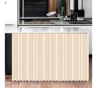Odot Cortinas Cocina Cortas Color Sólido, Gabinete de Zapatos y Debajo del Fregadero Cortina Cocina, Moderno No Poroso Sombreado Cortina Cocina Puerta, para Salón Dormitorio (Beige,100x70cm)