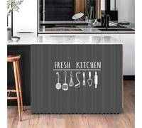 Odot Cortinas Cocina Cortas Imprimir,Gabinete de Zapatos y Debajo del Fregadero Cortina Cocina,No Poroso Sombreado Cortina Cocina Puerta,para Salón Dormitorio Doméstica (Gris,50x70cm)