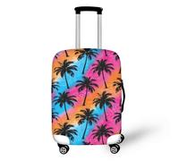Odot Funda Elástica para Maleta de Viaje, Cubierta Antipolvo y Antiarrañazos, Funda Protectora Estampado Hojas de Platano (Hojas de Plátano 4,L)