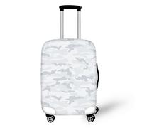 Odot Funda Elástica para Maleta de Viaje, Cubierta Antipolvo y Antiarrañazos, Funda Protectora Estampado Camuflaje para Identificar Equipaje en Aeropuerto (Camuflaje 7,M)