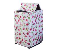 Odot Funda Lavadora de Carga Superior Funda, Lavadora Exterior Impermeable con Cremallera para Lavadora y Secadora de Carga Superior (Tulipán,L Capacidad ~ 12 KG)