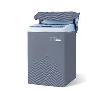 Odot Funda Lavadora de Carga Superior Funda, Lavadora Exterior Impermeable con Cremallera para Lavadora y Secadora (L Capacidad 6,8~8 KG,Gris Oscuro)