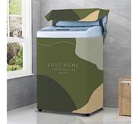 Odot Funda Lavadora de Carga Superior Funda, Lavadora Exterior Impermeable con Cremallera para Lavadora y Secadora de Carga Superior (Nórdico A,S Capacidad 4,5-5,5 kg)