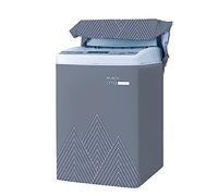 Odot Funda Lavadora de Carga Superior Funda, Lavadora Exterior Impermeable con Cremallera para Lavadora y Secadora de Carga Superior - Nórdico (Gris,XL Capacidad 8.5-12kg)