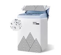 Odot Funda Lavadora de Carga Superior Funda, Lavadora Exterior Impermeable con Cremallera para Lavadora y Secadora de Carga Superior (Blanco,S Capacidad 4,5-5,5 kg)