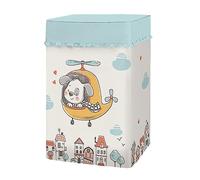 Odot Funda Lavadora de Carga Superior Funda, Lavadora Impermeable Proteccion Solar Exterior Impermeable con Cremallera para Lavadora y Secadora de Carga Superior (XS-45x75x48cm,helicóptero)