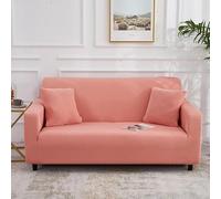 Odot Funda Sofa, Funda Sofa 4/3/2/1 Plazas Lavables,Colores Sólidos Modernos y Elegantes Fundas Sofas Ajustables, Universal para Familias Cubre Sofa, Fundas Sofa Elasticas (Rosa Oscuro,2 Plazas)