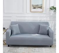 Odot Funda Sofa, Funda Sofa 4/3/2/1 Plazas Lavables,Colores Sólidos Modernos y Elegantes Fundas Sofas Ajustables, Universal para Familias Cubre Sofa, Fundas Sofa Elasticas (Gris Claro,3 Plazas)