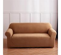 Odot Funda Sofa, Jacquard de Terciopelo de Maíz Funda Sofa 4/3/2/1 Plazas Lavables, Fundas Sofas Ajustables, Universal para Familias Cubre Sofa, Fundas Sofa Elasticas (Camello,2 plazas)