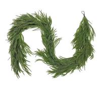 Odot Guirnalda Navidad Pino Artificial 2.7M, Guirnalda Navidad Extra Larga Exterior Interior Verdura Artificial de Toque Real para Decoración Chimenea, Escaleras (Verde,9FT)