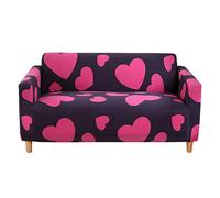 Odot Home Funda de Sofá Elástica, Cubierta Antideslizante Universal Tejido Cubre Sofá Proteger Decoración del Hogar Fundas de Sofa (2 plazas: 145-190cm,Amor)