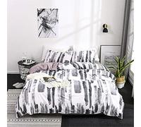 Odot Juego de Ropa de Cama con Funda de Edredón - 2/3 Piezas, Anti-ácaro Microfibra Cremallera Funda Nórdica Funda De Almohada, Graffiti de Tinta (Tinta en Blanco y Negro,Cama 90cm 150x200cm (2pc))