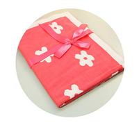 Odot Manta de Punto para Bebé Recién Nacido, Suave y Cálida Punto de Crochet Cobija Toalla de Cama Niños Swaddle para Bebe Cuna, Cochecito y Silla de Paseo (76x102cm,U)