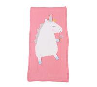 Odot Manta de Punto para Bebé Recién Nacido Unicornio, Suave Cálida Punto de Crochet Cobija Toalla de Cama Niños Swaddle para Bebé Cuna, Cochecito, Silla de Paseo (60 * 120cm,Rojo nórdico)