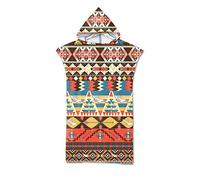 Odot Poncho Toalla con Capucha Adulto Natación Playa Surf Albornoz para Cambiarse de Ropa Toalla de Microfibra Albornoces Nadar Playa Baño Verano (75x110cm,Flecha)