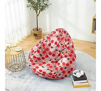 Odot Puff Salon Sin Rellenos Impresión Moderna, Suave XL Puff Gamer, Puff Pera para Decoracion Habitacion Juvenil o Adulto, para Exteriores y Interiores Decorar Bean Bag (Rosa,90x110cm)