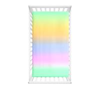 Odot Sábana Bajera Cuna Bebe, Color Gradiente Sabanas Carrito Bebe Sábana Bajera Capazo Sabanas Minicuna Bebe Suave Sábana Bajera Ajustable para Niña y Niño (90x55cm,Multicolor2)