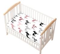 Odot Sábana Bajera Cuna Bebe, Patrón Perro Tejonero Sabanas Carrito Bebe Sábana Bajera Capazo Sabanas Minicuna Bebe Sábana Bajera Ajustable para Niña y Niño (Perro Tejonero,40x90cm)