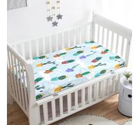 Odot Sábana Bajera Minicuna Cactus Imprime Sabanas Carrito Bebe Sabanas Capazo Transpirable Funda Capazo Universal, para Ovalada y Rectangula Colchón de bebé (60x120 cm,Azul)