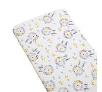 Odot Sábana Bajera Minicuna Sabanas Carrito Bebe Sabanas Transpirable Funda Capazo Universal, para Cama Ovalada, Reloj de Arena y Colchón Rectangula (lindo leon,160x80cm)