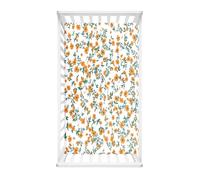 Odot Sábana Bajera Minicuna Sabanas Carrito Flores Patrón Bebe Sabanas Capazo Transpirable Funda Capazo Universal, para Ovalada y Rectangula Colchón de bebé (Flor de Margarita,51x85 cm)