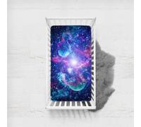 Odot Sábana Bajera Minicuna Sabanas Niños y Niñas Transpirable Funda Capazo Carrito Bebe Universal, para Cama Ovalada, Reloj de Arena y Colchón Rectangula (azul oscuro,95x65cm)