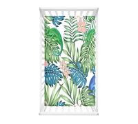 Odot Sábana Bajera Minicuna Sabanas Niños y Niñas Transpirable Funda Capazo Carrito Bebe Universal, para Cama Ovalada, Reloj de Arena y Colchón Rectangula (160x80x20cm,camaleón de hoja)