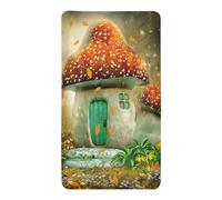 Odot Sábana Bajera Minicuna Sabanas Niños y Niñas Transpirable Funda Capazo Carrito Bebe Universal, para Cama Ovalada, Reloj de Arena y Colchón Rectangula (seta de la selva 1,90x55x10cm)