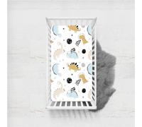 Odot Sábana Bajera Minicuna Sabanas Niños y Niñas Transpirable Funda Capazo Carrito Bebe Universal, para Cama Ovalada, Reloj de Arena y Colchón Rectangula (Estilo de patrón 4,135x100cm)