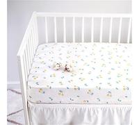 Odot Sábana Bajera Minicuna Sabanas Niños y Niñas Transpirable Funda Capazo Carrito Bebe Universal, para Cama Ovalada, Reloj de Arena y Colchón Rectangula (cereza,120x60cm)