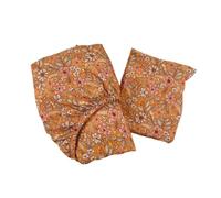 Odot Sábana Bajera Minicuna Sabanas Niños y Niñas Transpirable Funda Capazo Carrito Bebe Universal, para Cama Ovalada, Reloj de Arena y Colchón Rectangula (flores,70x130x22cm)