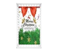 Odot Sábana Bajera para Carro de Bebe, Feliz Navidad Sábana Bajera para Colchón de Capazo Sabanas Carrito Bebe Sábana Bajera Cuna Microfibra Suave Sabanas Minicuna (Hojas de pino,80x40cm)