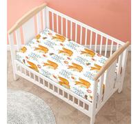 Odot Sábana Bajera para Carro de Bebe, Patrón Ardilla 3D Sábana Bajera para Colchón de Capazo Sabanas Carrito Bebe Sábana Bajera Cuna Suave Sabanas Minicuna (Floral,80x160 cm)