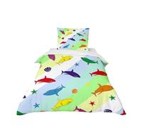 Odot Set di Biancheria da Letto per Camera dei Bambini, Modelli di Animali 3D Set Copripiumino Singolo Bambino Bambina, Biancheria da Letto con 1 Copripiumini + 1 Federa (Colorido,100x135cm)