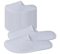 Odoukey 10 Pares de Pantuflas Desechables: Pantuflas para Invitados Portátiles Transpirables, Antideslizantes para Hoteles, Hogar, Viajes
