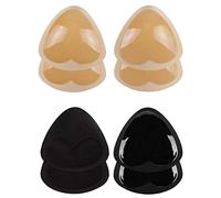 Odoukey 4 Pares de Inserciones de Sujetador de Silicona Transpirable, Almohadillas Autoadhesivas para Sujetador Push-up para Mujeres, Copas Adhesivas para Trajes de baño, Bikini y Trajes de baño re