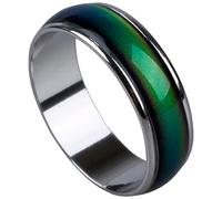 Odoukey Anillo de estado de ánimo que afecta la temperatura, anillo de cambio de Color, joyería de sensación de emoción para mujeres y hombres