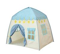 Odoukey Castillo de Princesa de 51, 18x39, 37x51, 18 Pulgadas, Tienda de Juegos para niños, casa de Juegos de Hadas, Tienda Tipi para niños, cumpleaños para niñas, Azul