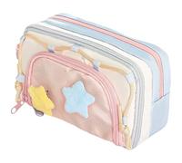 Odoukey Estuche para lápices Kawaii de Gran Capacidad de 7 de 8x4x3 Pulgadas para niñas con Pasador de Estrella y Mango útiles Escolares energéticos