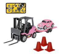 Odoukey Mini Carretilla elevadora RC 1/64 para Adultos con Sonidos realistas, Carretilla elevadora con Control Remoto Recargable, Juguete de elevación móvil para Navidad