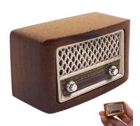 Odoukey Mini Modelo de Radio clásico a Escala 1:12, Adorno Accesorio de decoración de Muebles de casa de muñecas en Miniatura, Exquisito y Bonito