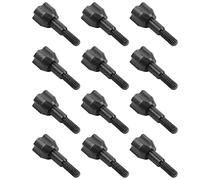 Odoukey Puntas de Flecha de Metal Puntas de Flecha de Tiro con Arco de de muñón con Estuche de Almacenamiento 12 Piezas, de, de Caza de Anchas Consejos de