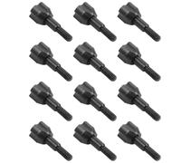 Odoukey Puntas de Flecha de Tiro con Arco de Metal, 12 Uds., Puntas Anchas, Punta de Flecha con Estuche de Almacenamiento